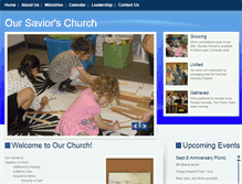 Tablet Screenshot of oursaviorschurchonline.com